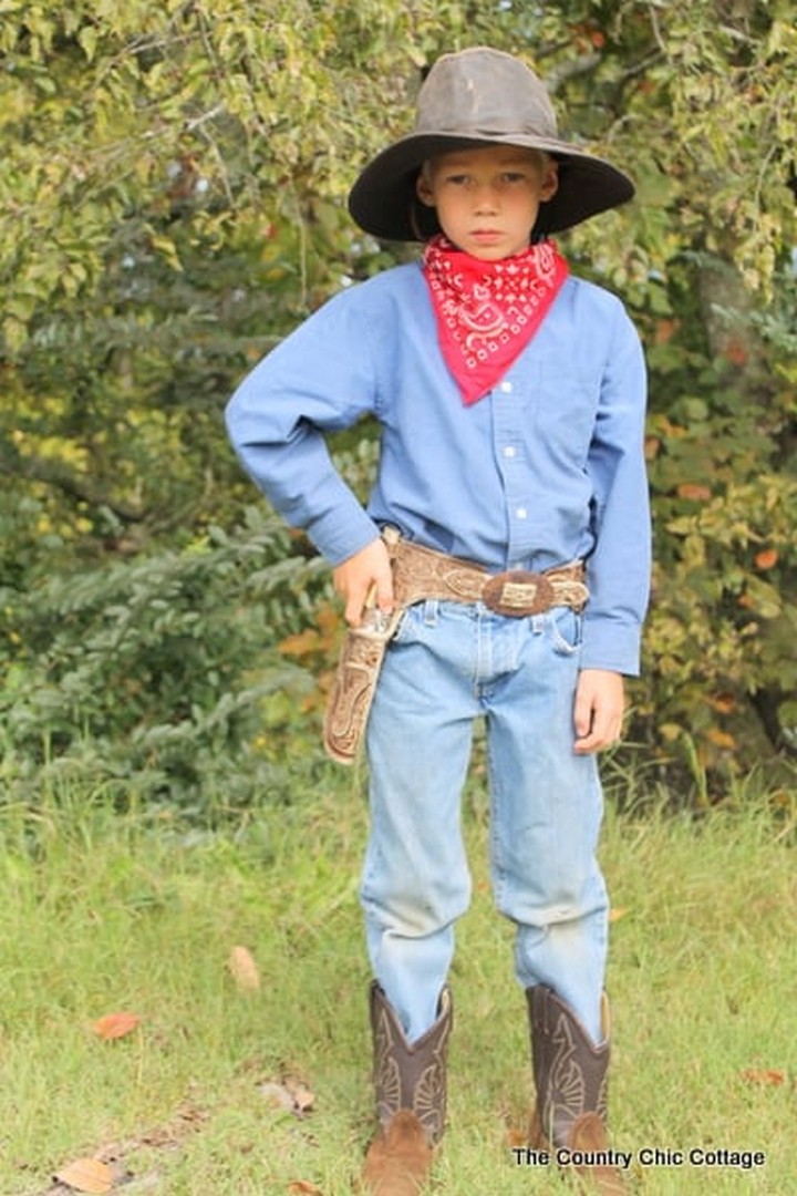 Cowboy Halloween Costume From The Thrift Store