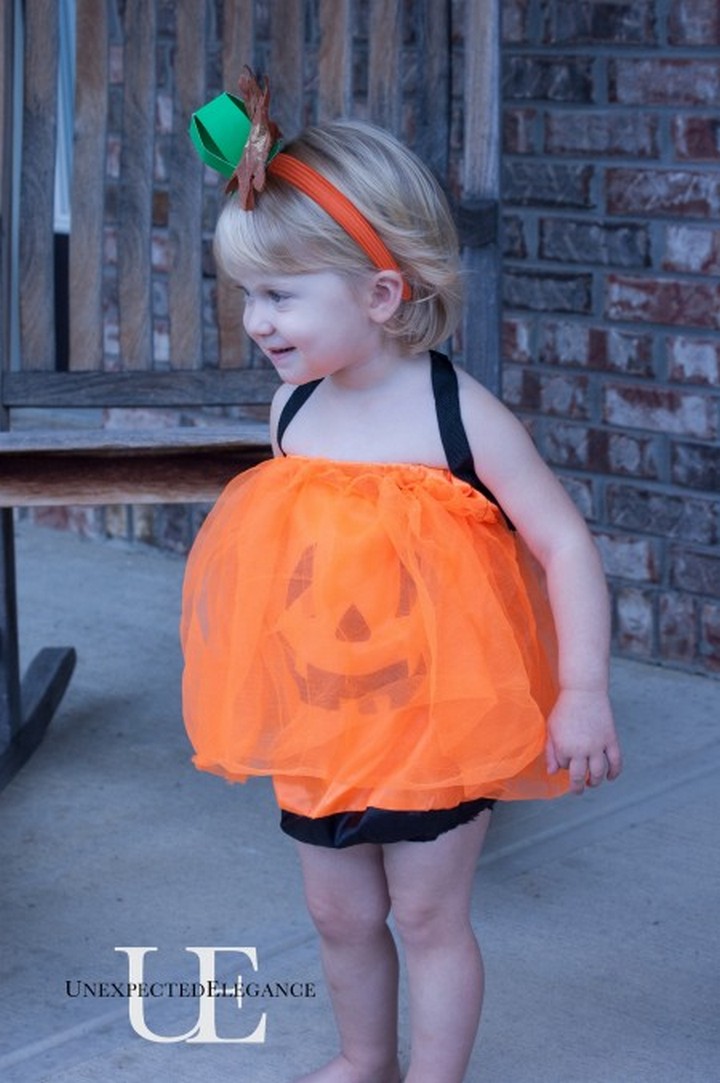 DIY Dollar Store Pumpkin Costume