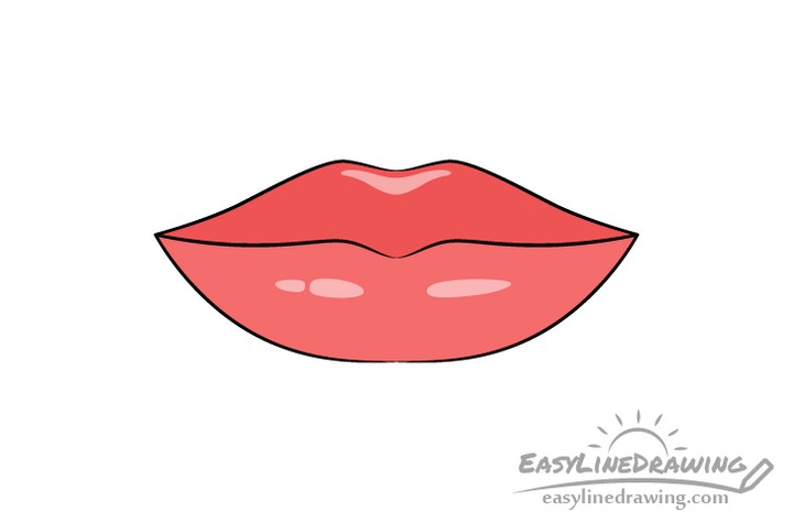 Easy How To Draw Lips Step By Step