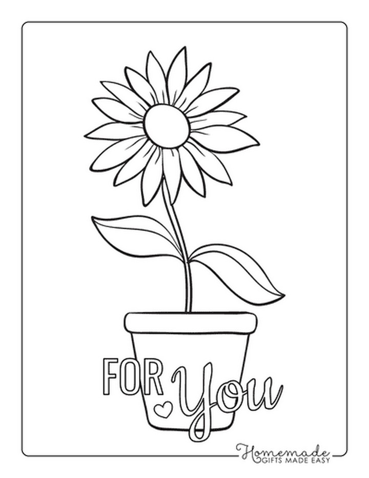 Flower Coloring Pages for Kids & Adults