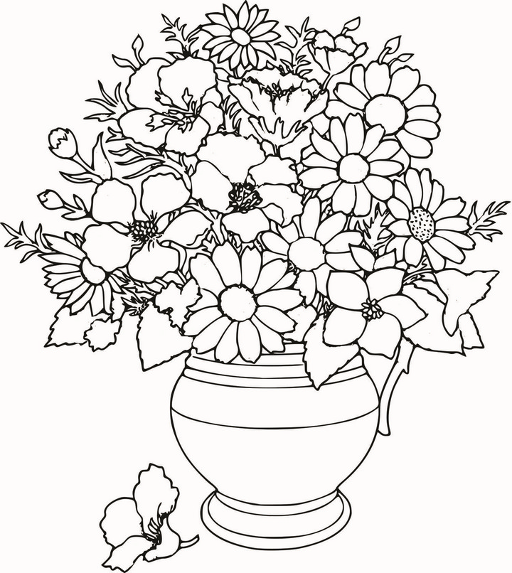 Free Beautiful Spring Flower Coloring Pages