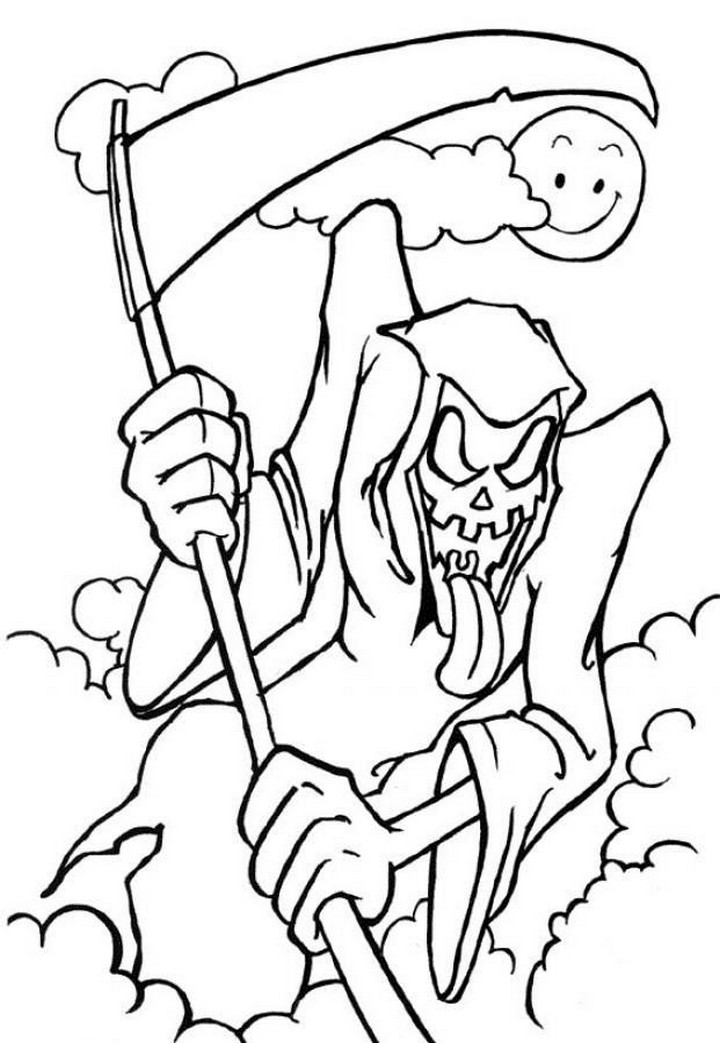 Free Scary Halloween Coloring Pages