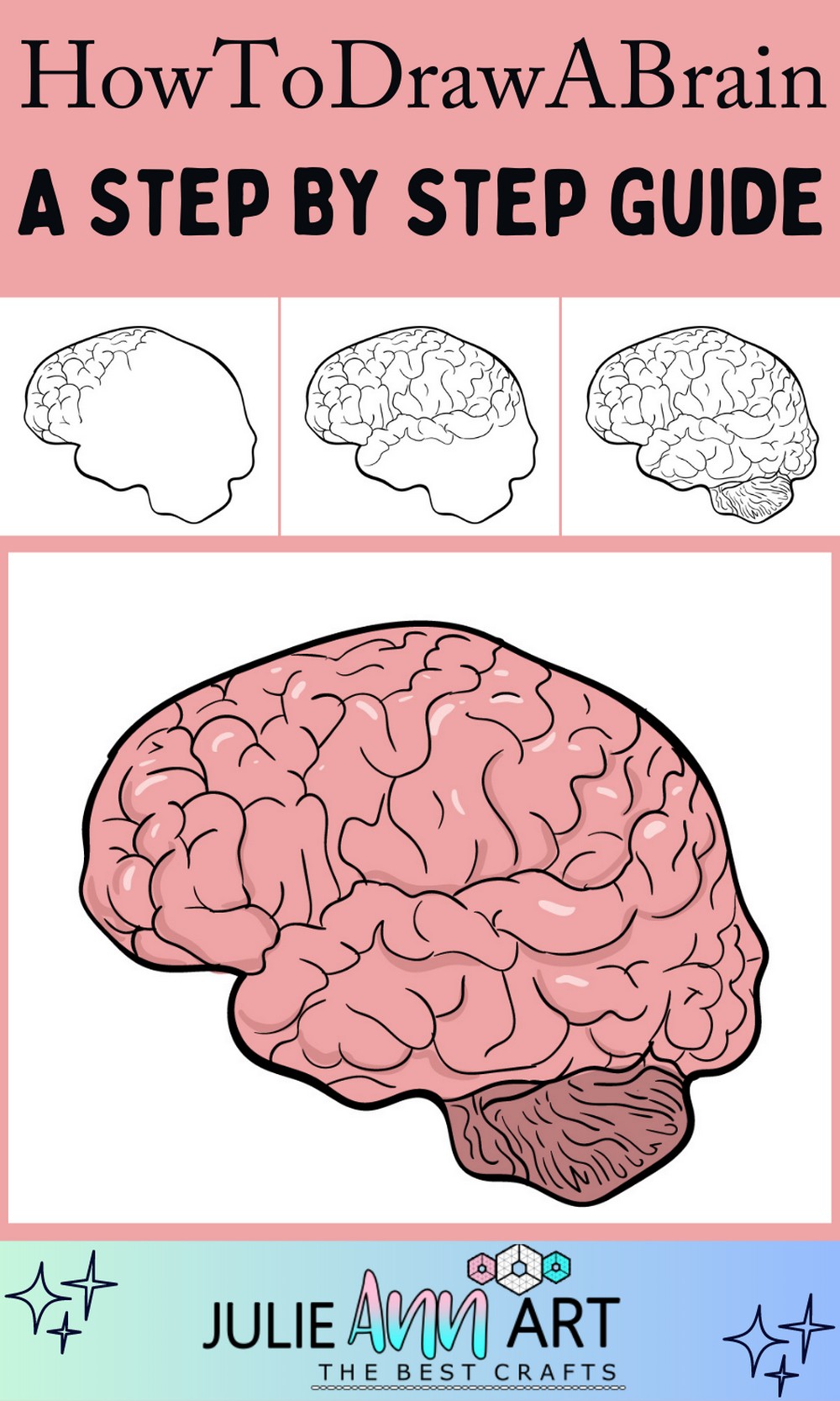 How To Draw A Brain A Step By Step Guide
