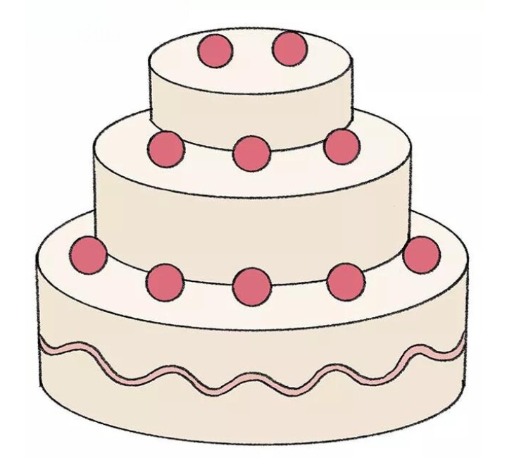 How To Draw A Simple Cake