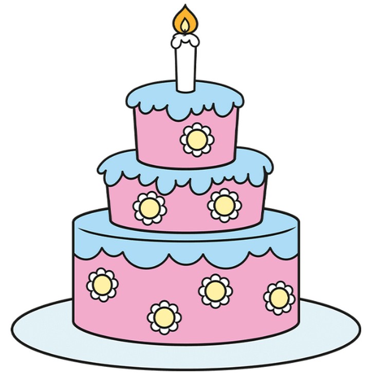 How To Draw An Easy Cartoon Cake