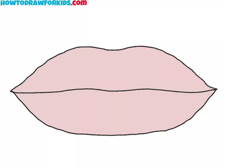 How To Draw Easy Lips