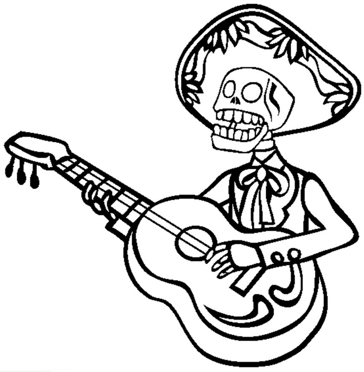 Skeleton Coloring Pages