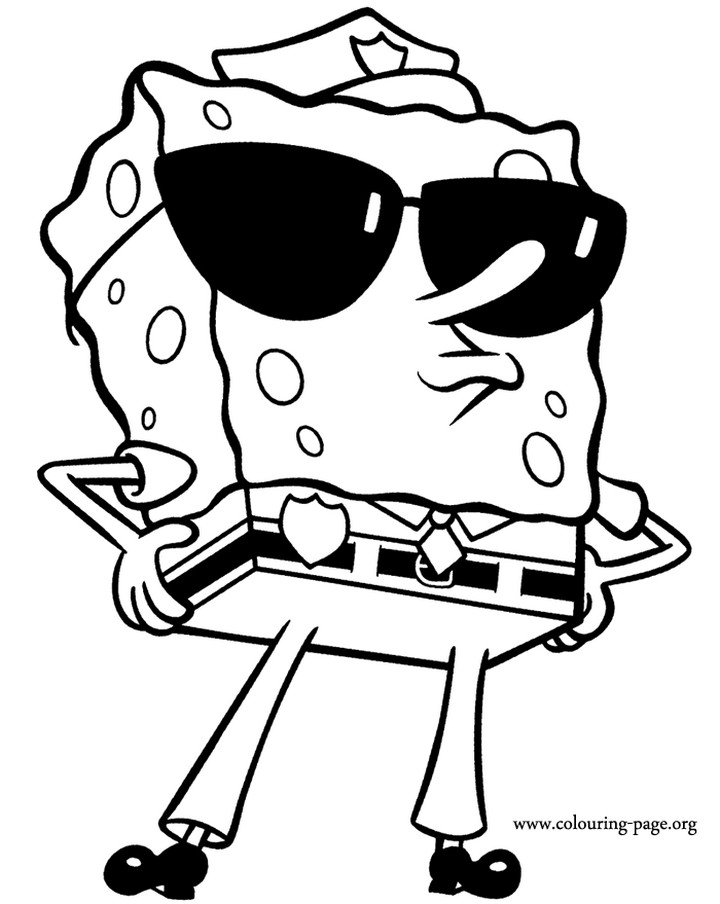 Spongebob Halloween Coloring Pages
