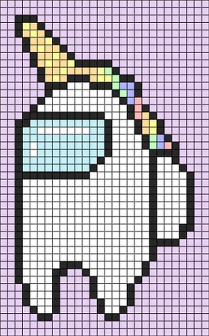 Among Us Unicorn Skin Pattern