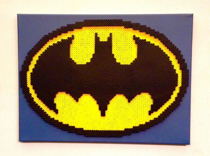 Batman Symbol In Perler Beads