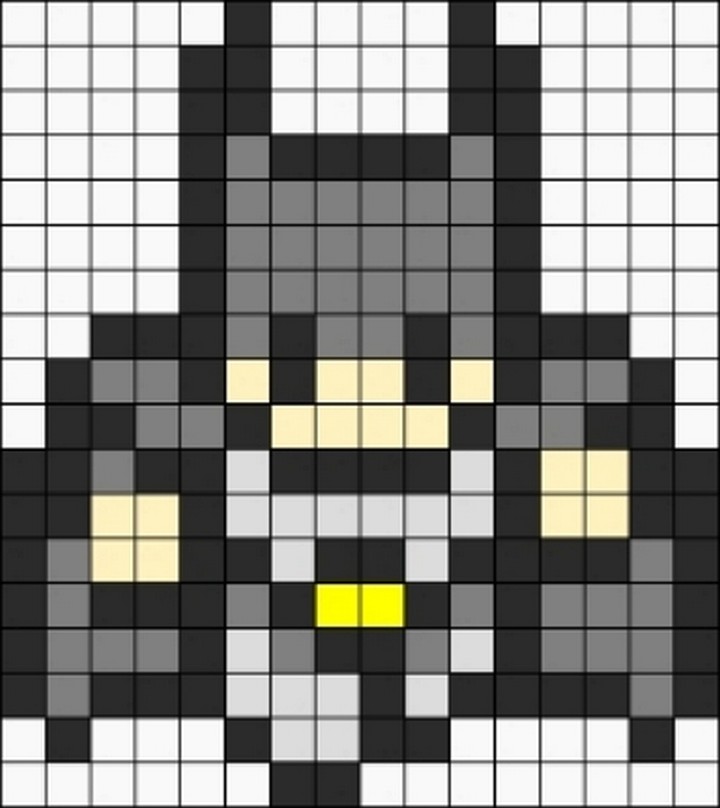 Batman in Action Perler Beads