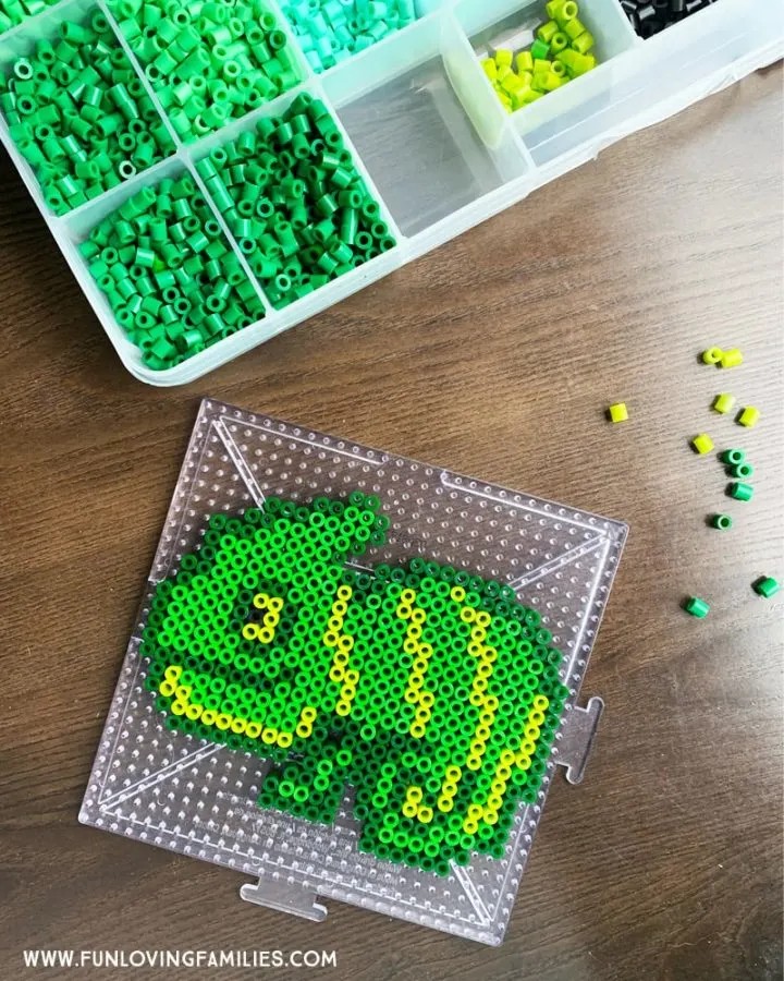 Chameleon Melty Perler Bead Pattern