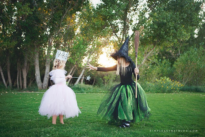 DIY Glinda And Wicked Witch Costumes
