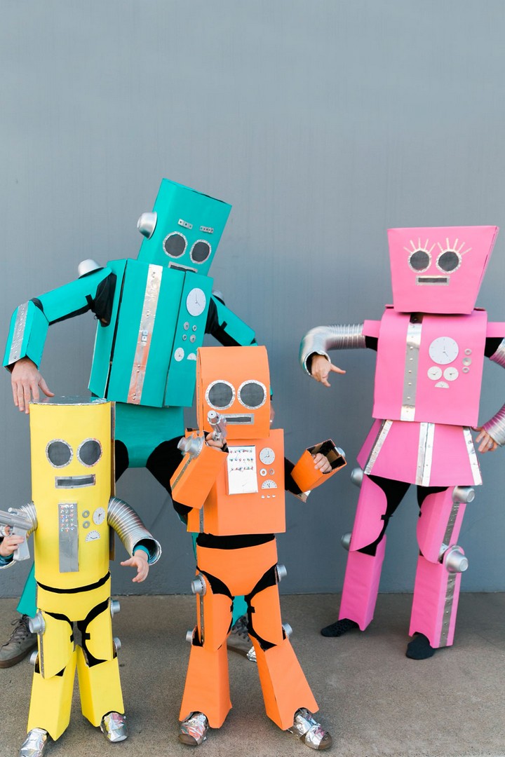 DIY Robot Family Costume