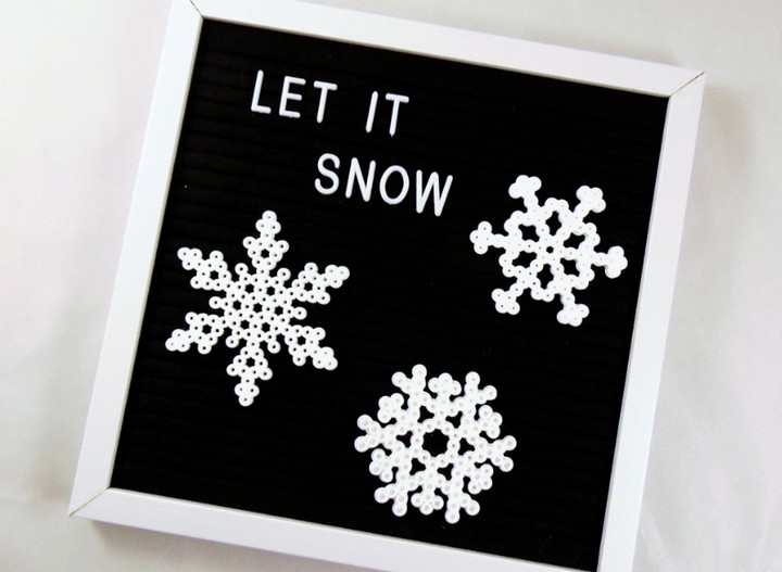 Easy Perler Bead Snowflake Pattern