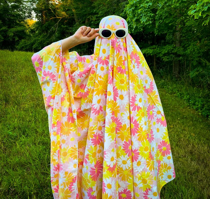 Groovy Ghost The Easiest DIY Vintage Halloween Costume Ever