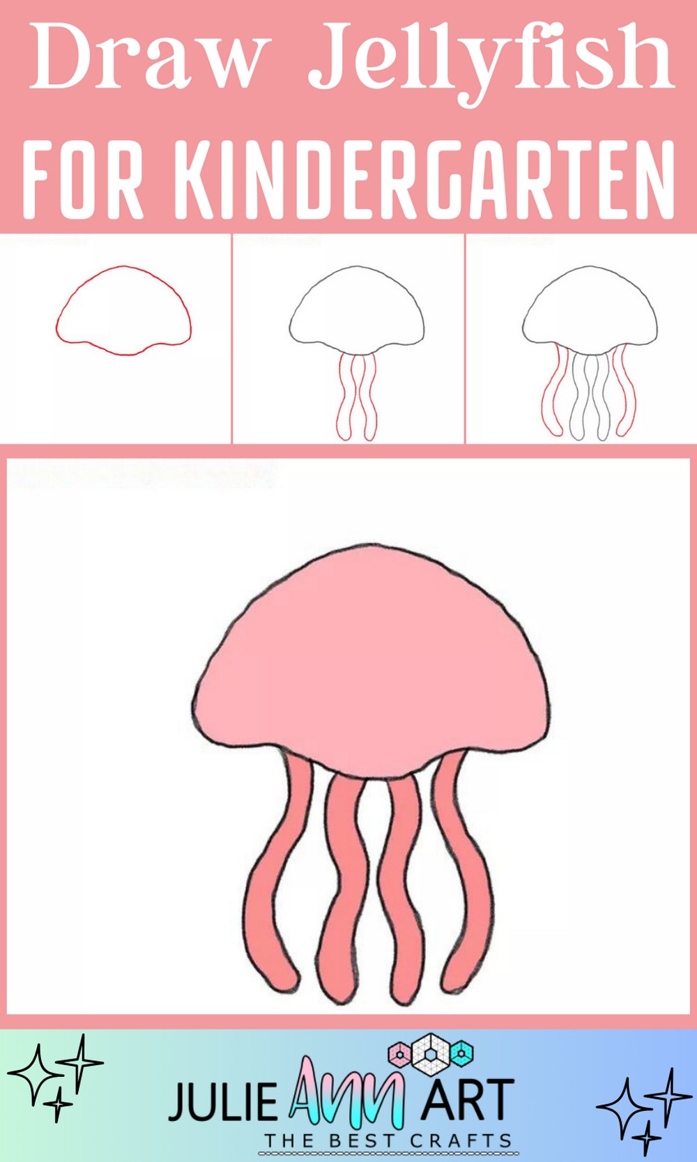 How to Draw a Jellyfish for Kindergarten