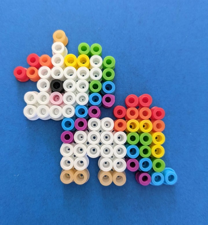 Made A Perler Bead Unicorn