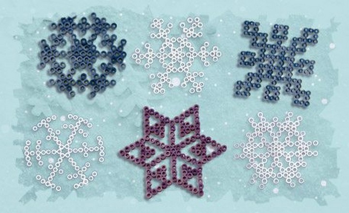 Melty Bead Snowflakes