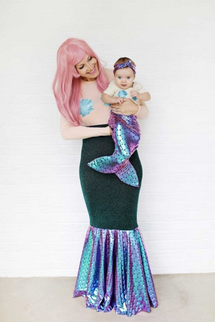 Mother + Daughter Mermaid Costume DIY