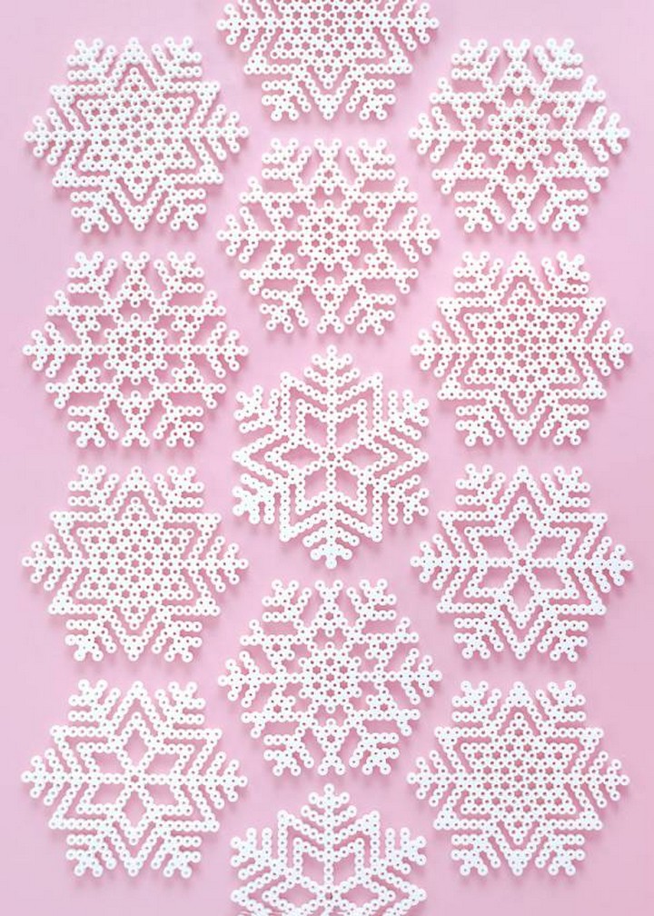 Perler Bead Snowflake Pattern