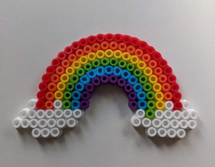 Rainbow Perler Bead pattern