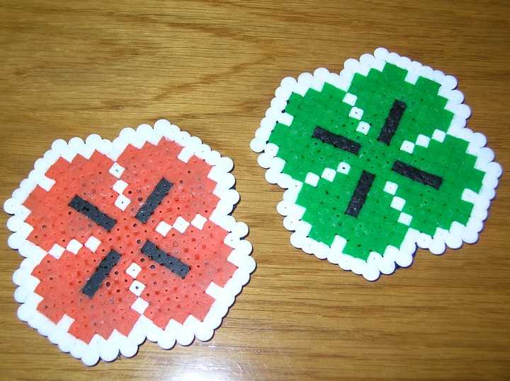 St. Patrick's Pixel Art Coaster For Your Pints