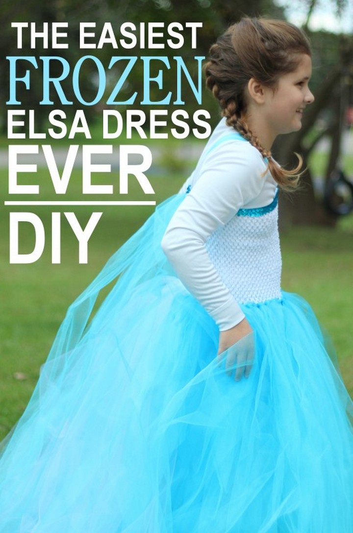 The Easiest DIY Elsa Dress