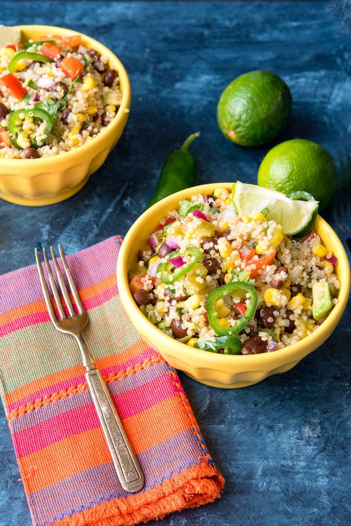 Mexican Quinoa Salad With Green Chilies