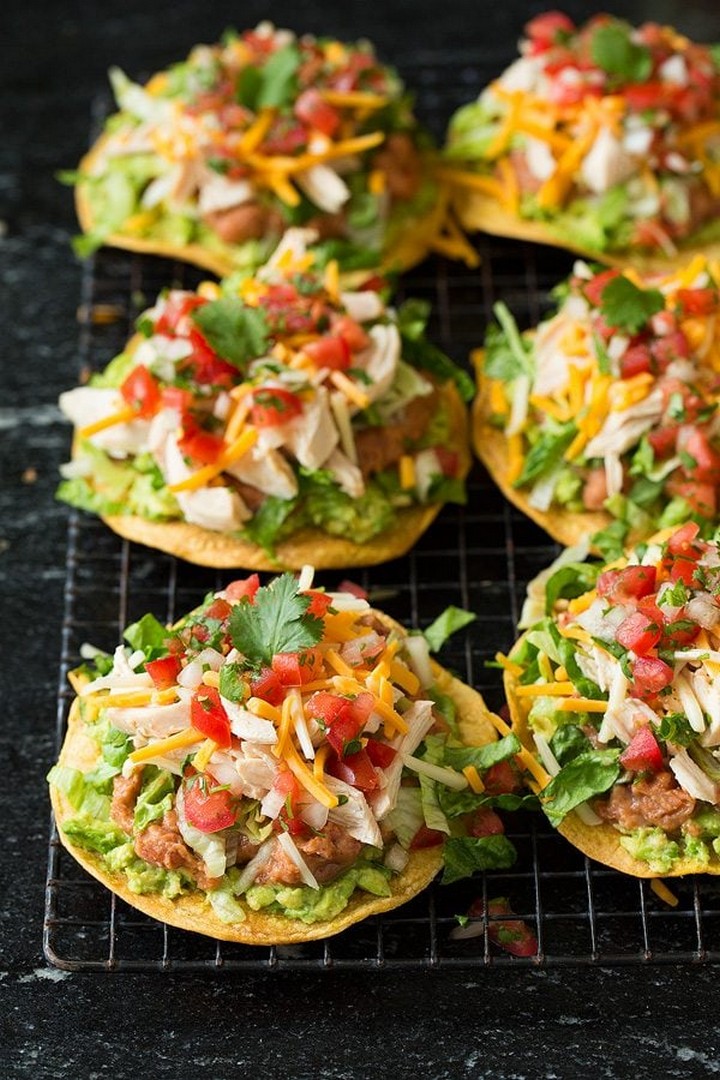 The Best Easy Chicken Tostada