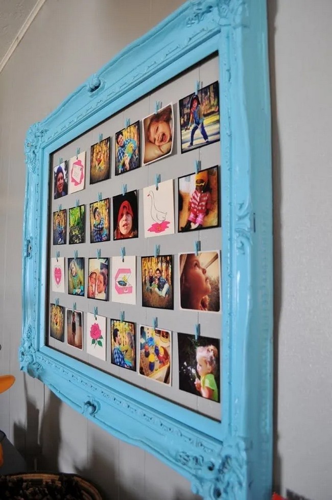 Wall Collage With Oversized Single Frame