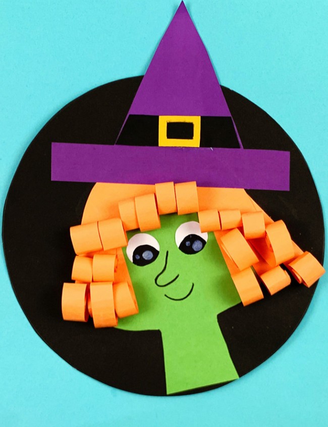 Construction Paper Witch Craft For Kids
