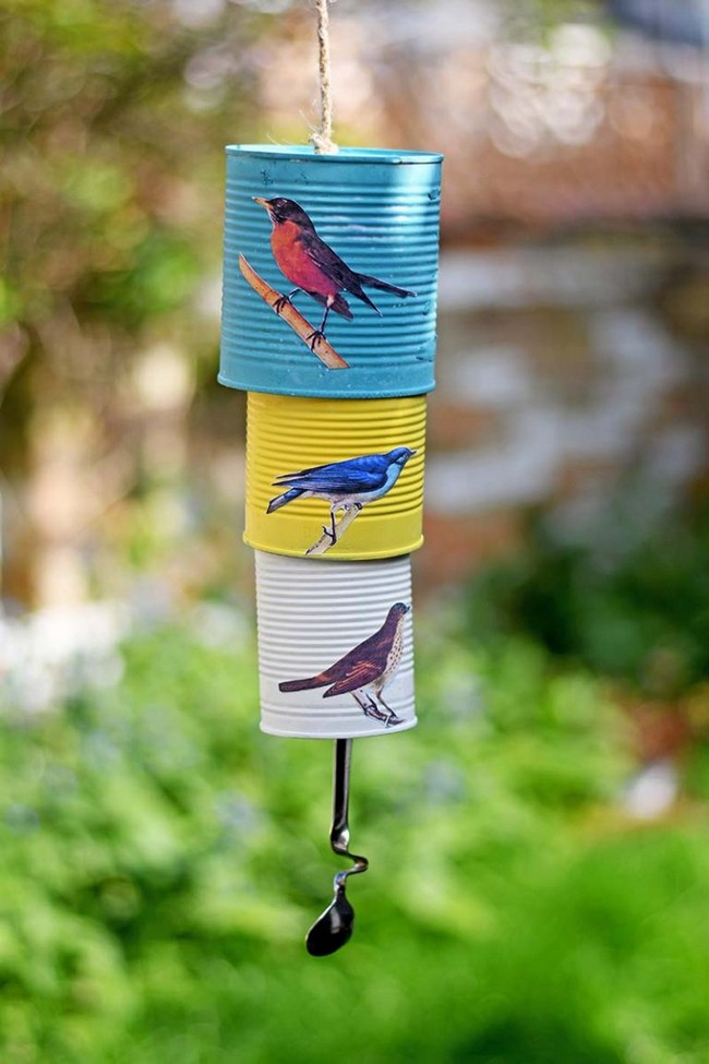 How To Make A Decoupage Tin Can Wind Chime