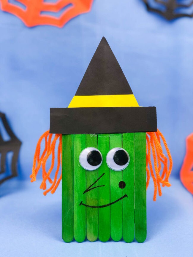 Popsicle Stick Witch Craft Idea