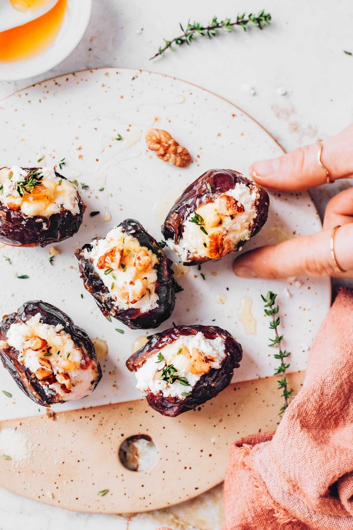 Cream Cheese Stuffed Dates