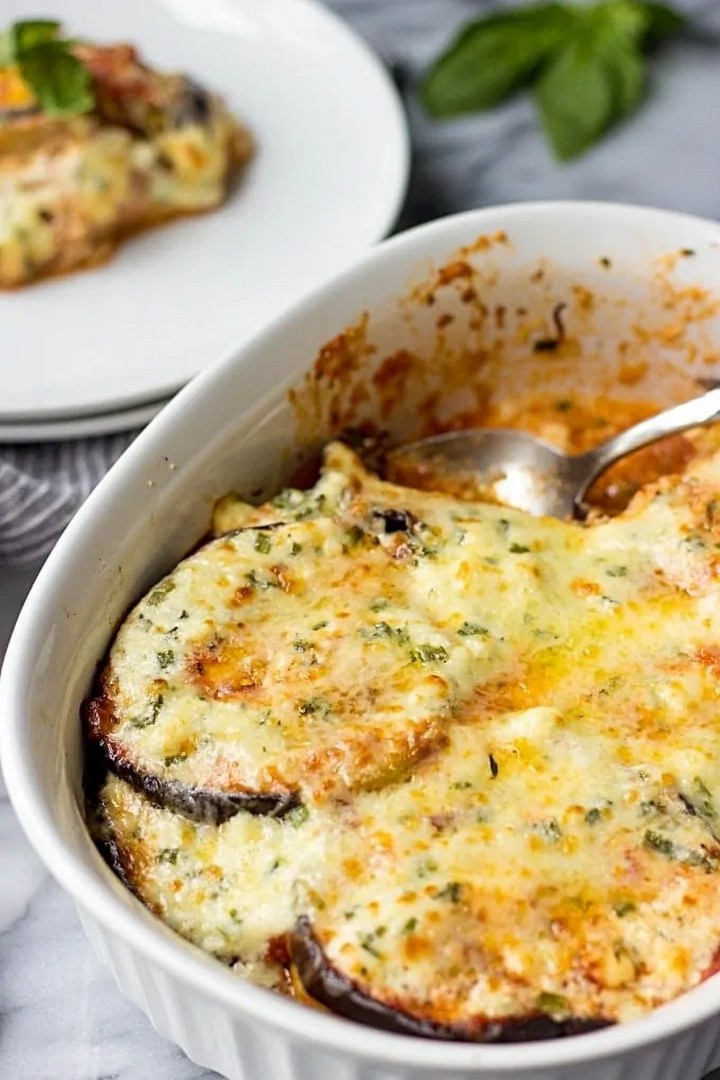 Eggplant Gratin With Feta Cheese