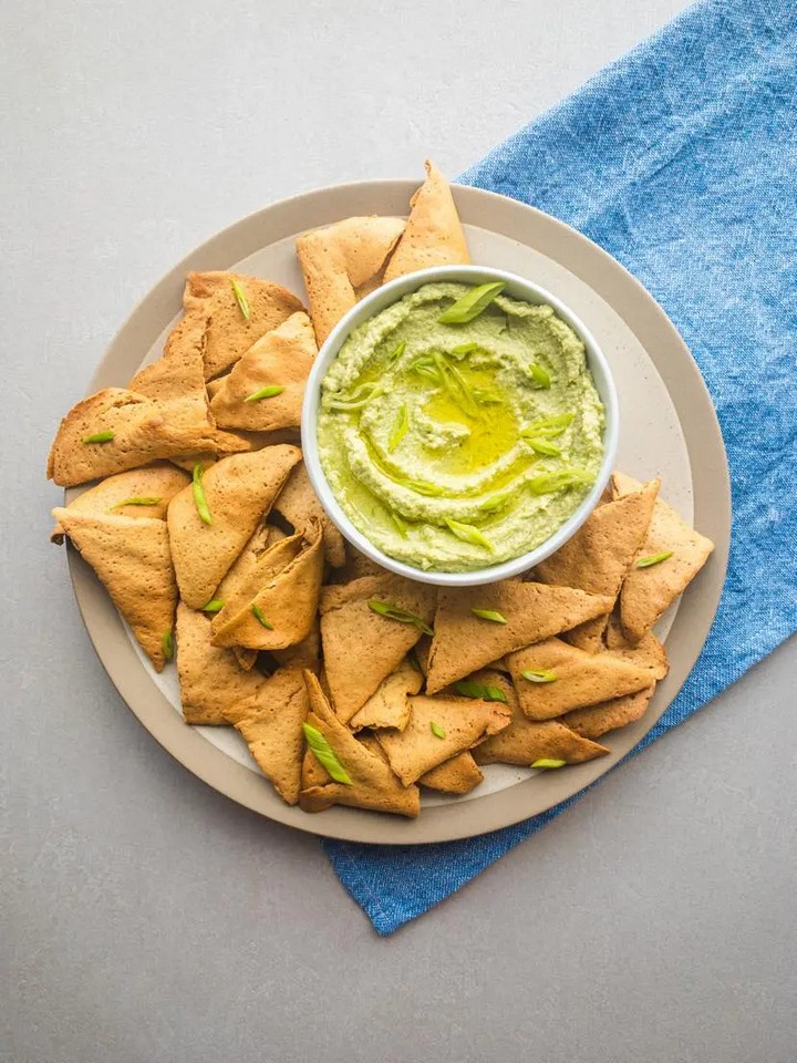 Rosemary Lemon Baked Lentil Chips