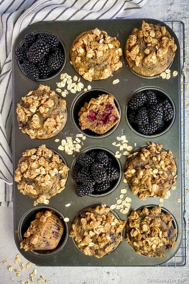 Vegan Blackberry Muffins