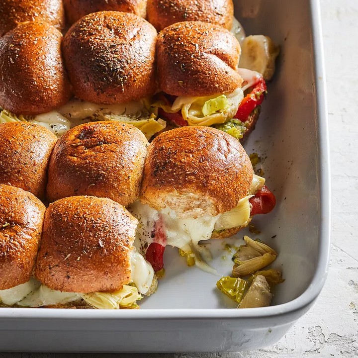 Vegetarian Antipasto Sliders