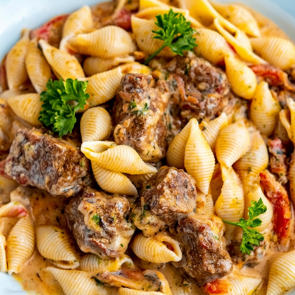 Creamy Beef And Shells