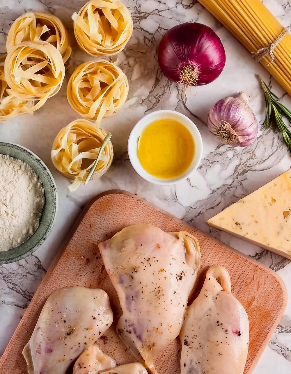 Creamy Chicken Tagliatelle Ingredients