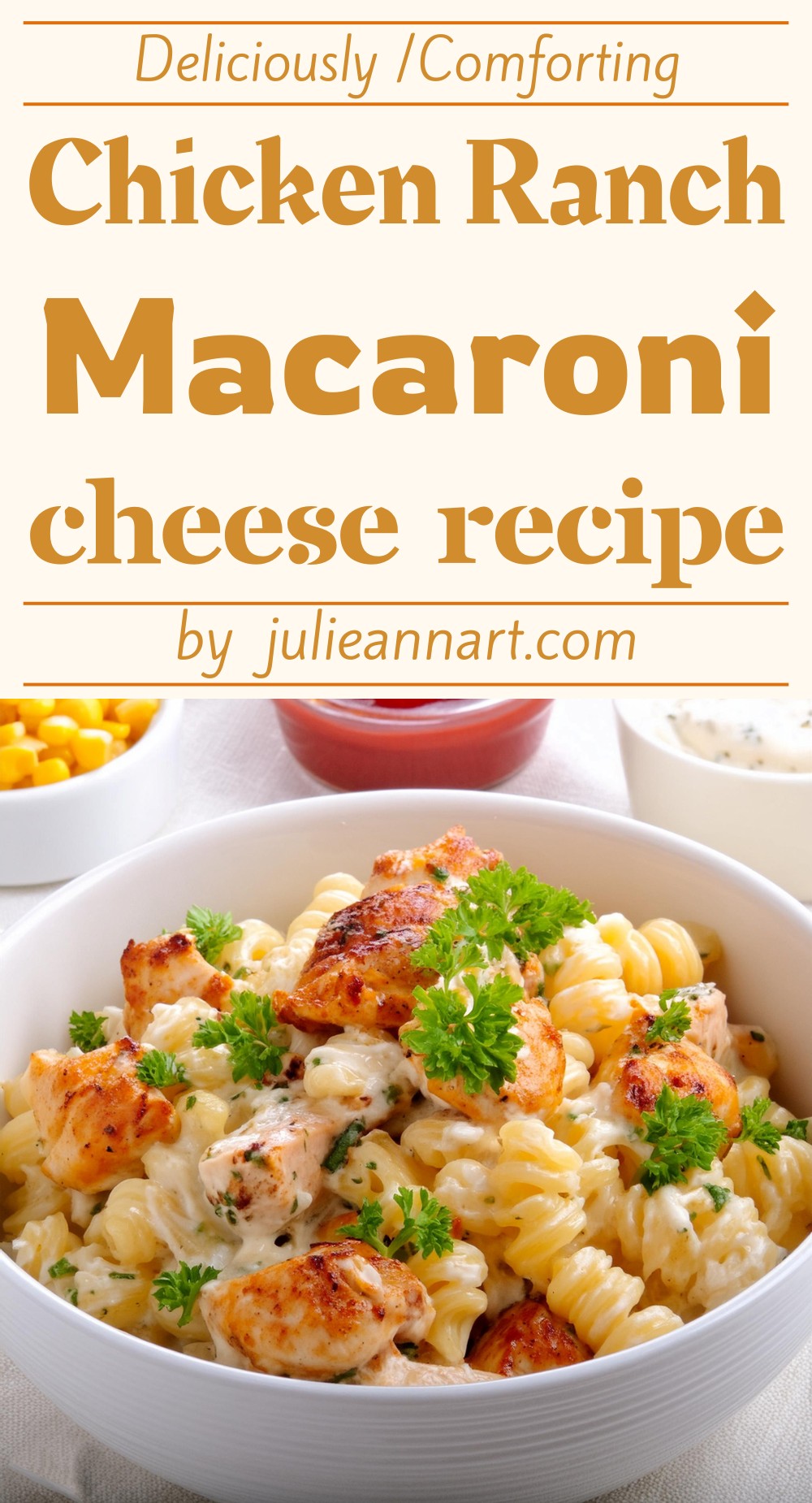 Deliciously Comforting Chicken Ranch Macaroni And Cheese Recipe