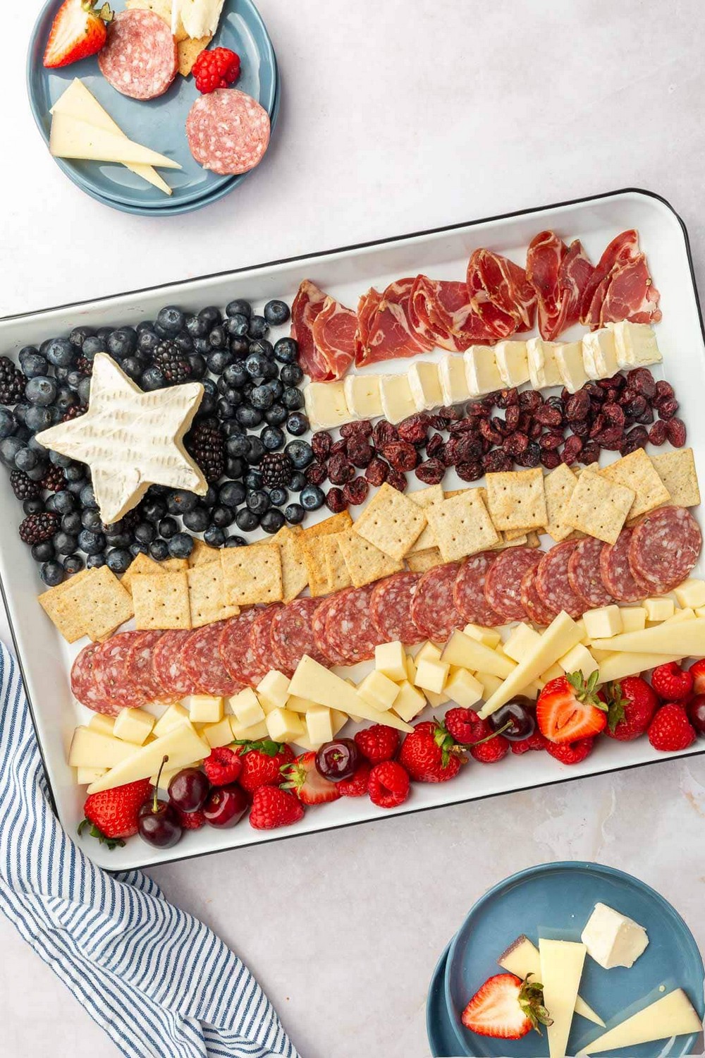 American Flag Charcuterie Board