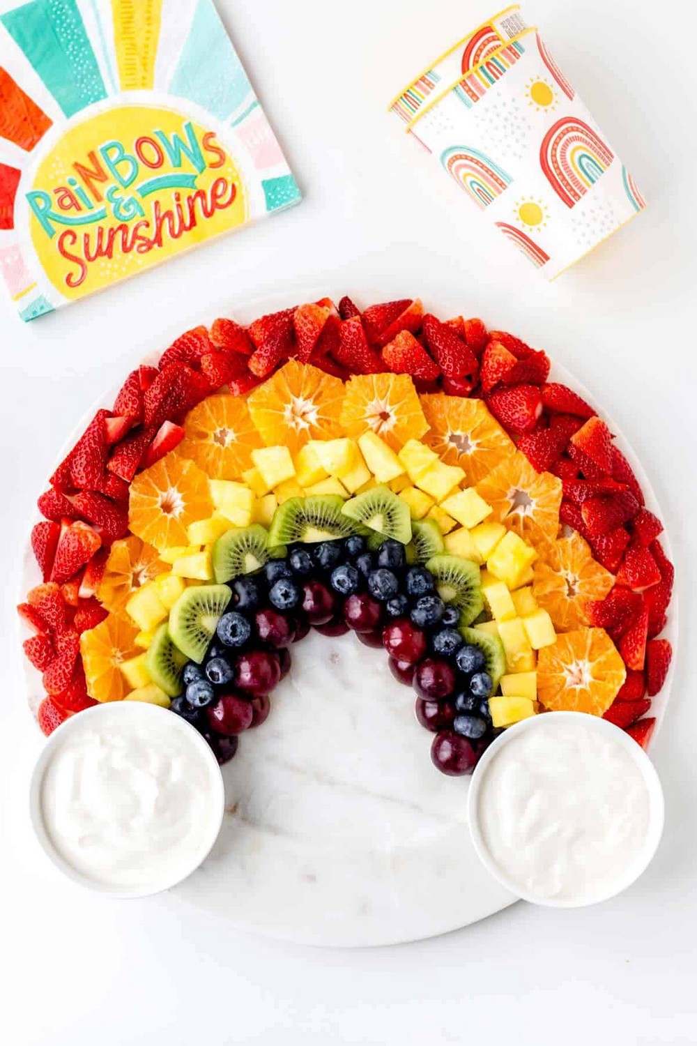 Easy Rainbow Fruit Board