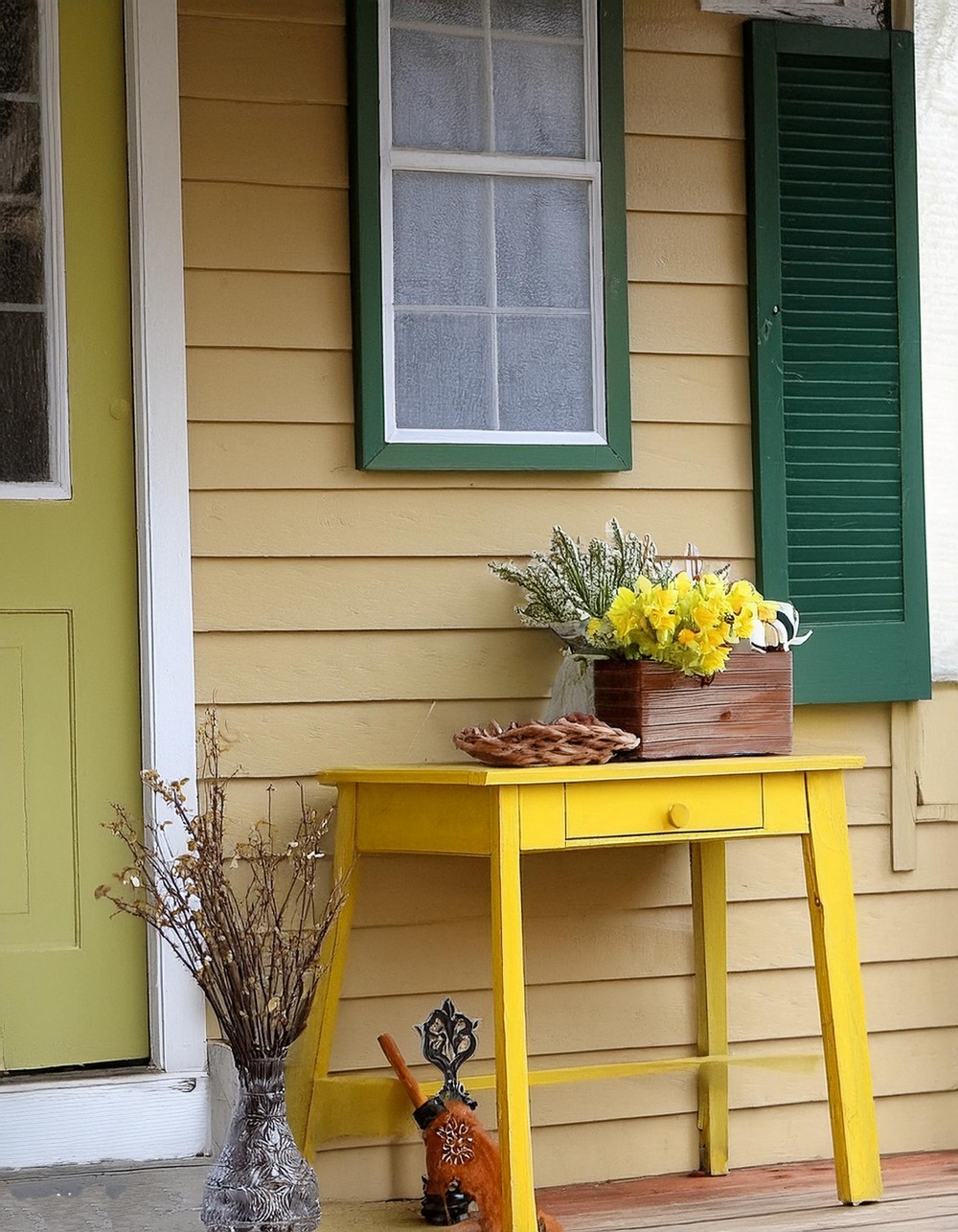 Colorful Spring Front Porch
