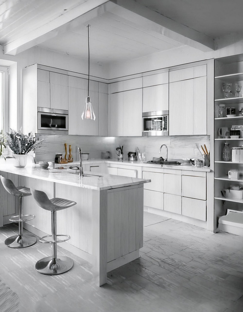 Bright Miniature Kitchen Setup