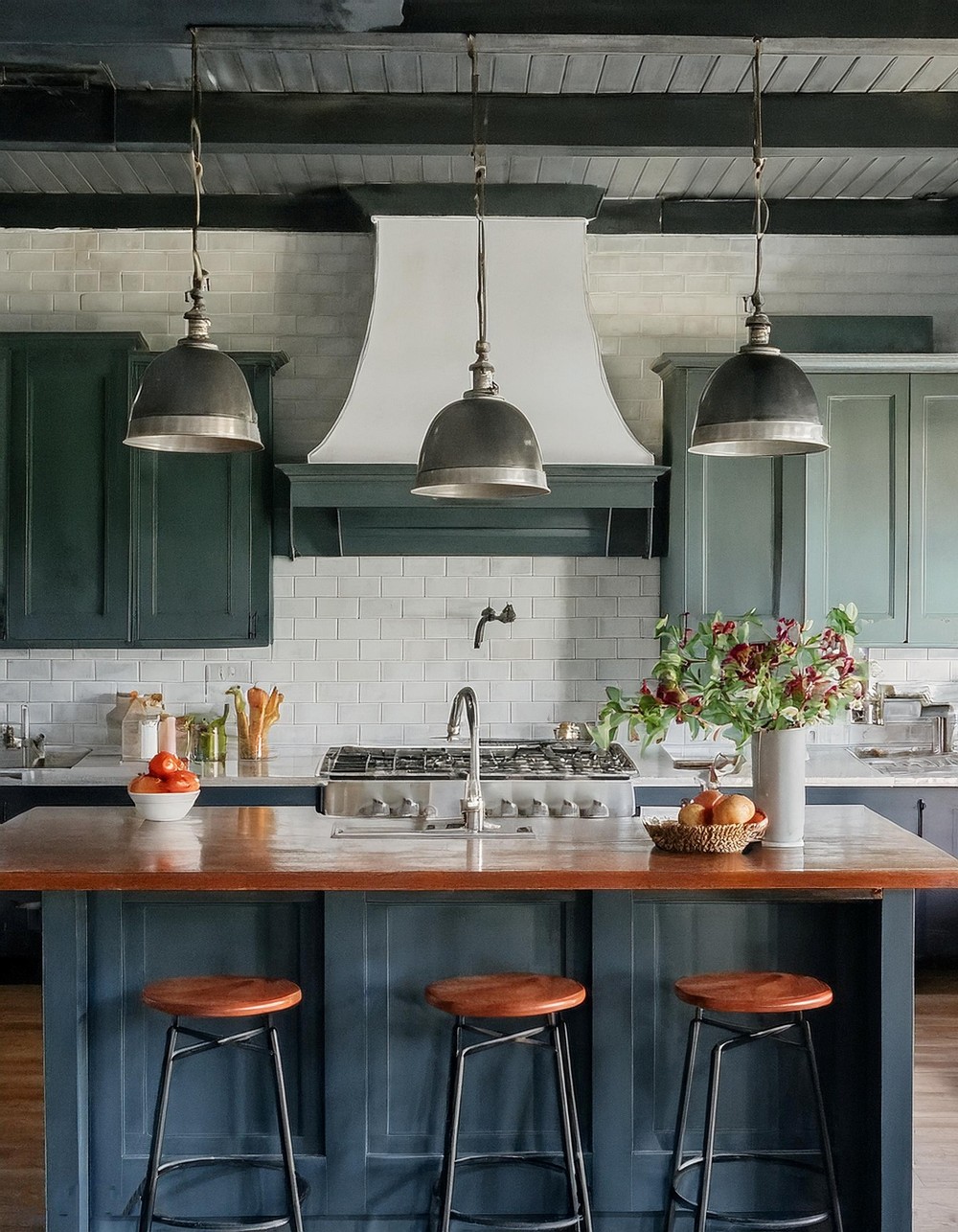 Condo Rustic Kitchen Interior Decor