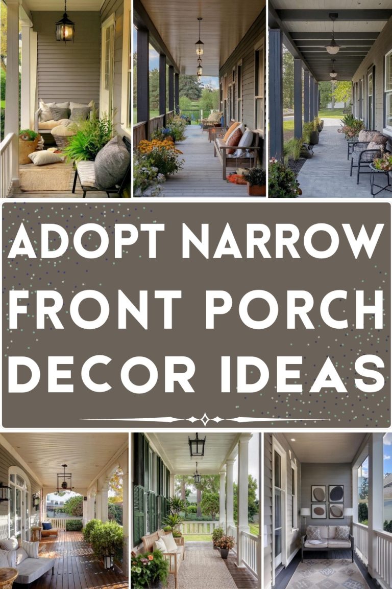 10 Easy To Adopt Narrow Front Porch Decor Ideas - The Julie Art