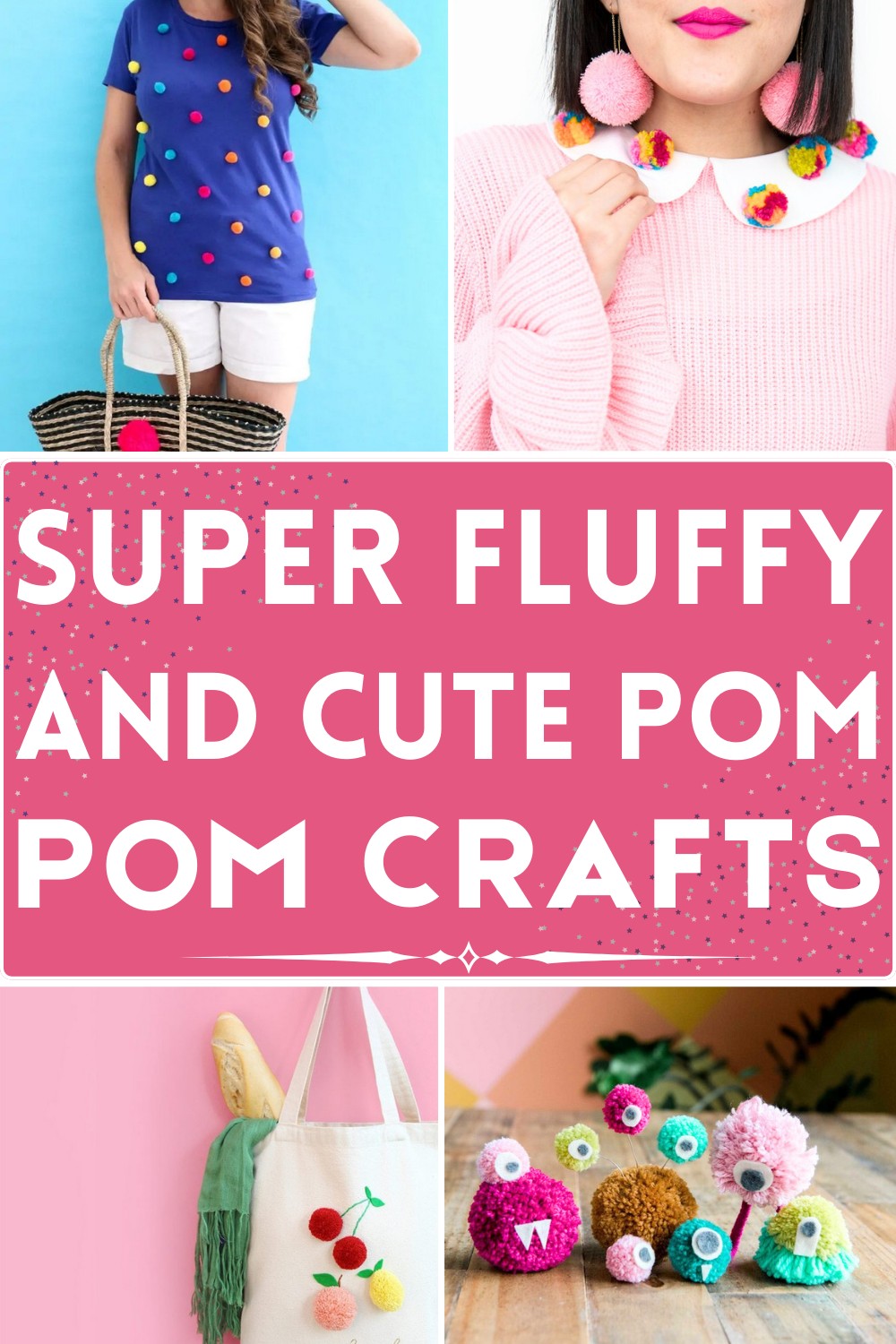 10 Super Fluffy And Cute Pom Pom Crafts - The Julie Art